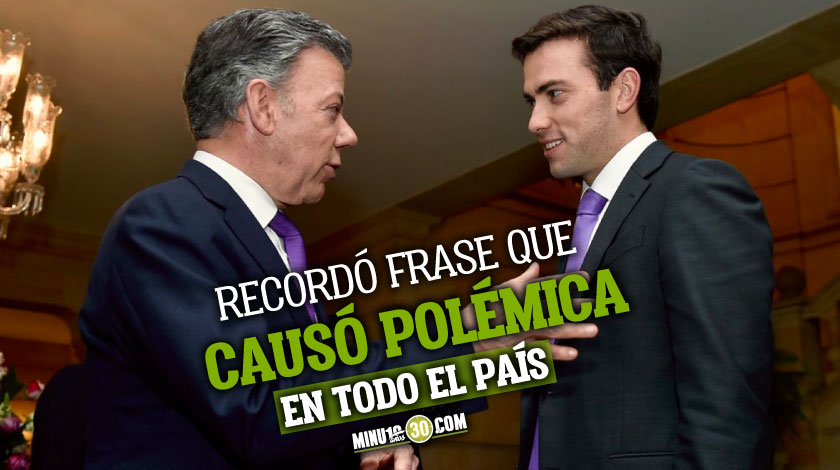 ¡Esa tal cuarentena no existe! Hijo de Juan Manuel Santos le tira pulla a Duque con frase que usó su papá