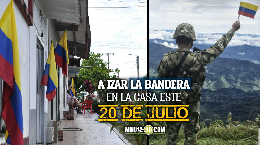 ¡Día de la Independencia se celebra en casa! Ejército invitó a ciudadanos a izar la bandera en casa este 20 de julio