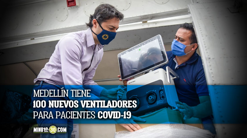 FOTOS Y VIDEO: ¡Buena esa! Medellín recibió 100 ventiladores más del Gobierno para atender a pacientes con Covid-19