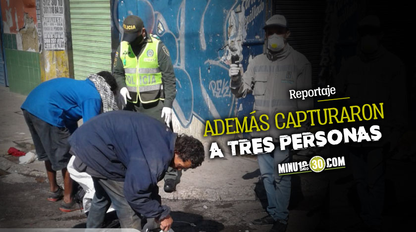 Video: ¡Qué viajao’! Policía se metió al centro de Medellín e incautó más de 5.000 dosis de vicio 1 Droga centro