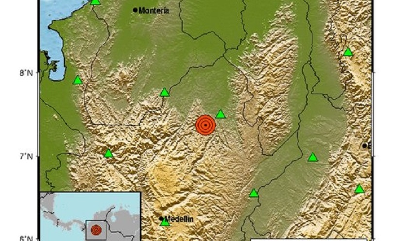 Tembló en Anorí, Antioquia, esta mañana de miércoles