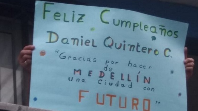 cumple alcalde Daniel Quintero