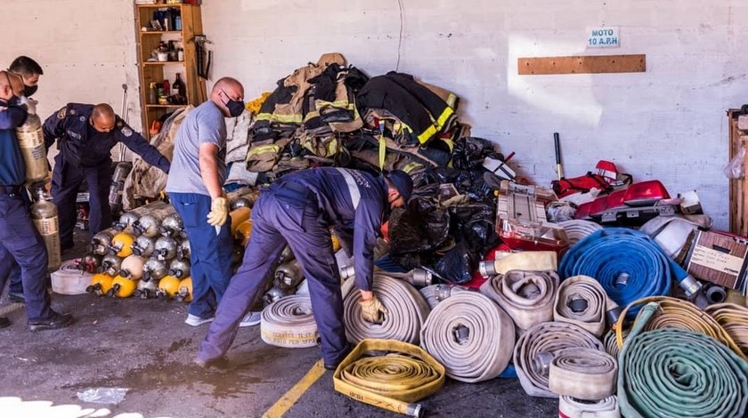 ¡Quedaron bien dotados! Bomberos de Rionegro, Antioquia recibieron donación de equipos de Estados Unidos