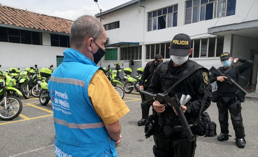 Se esperan marchas esta tarde en Medellín, verificaron armamento del Esmad