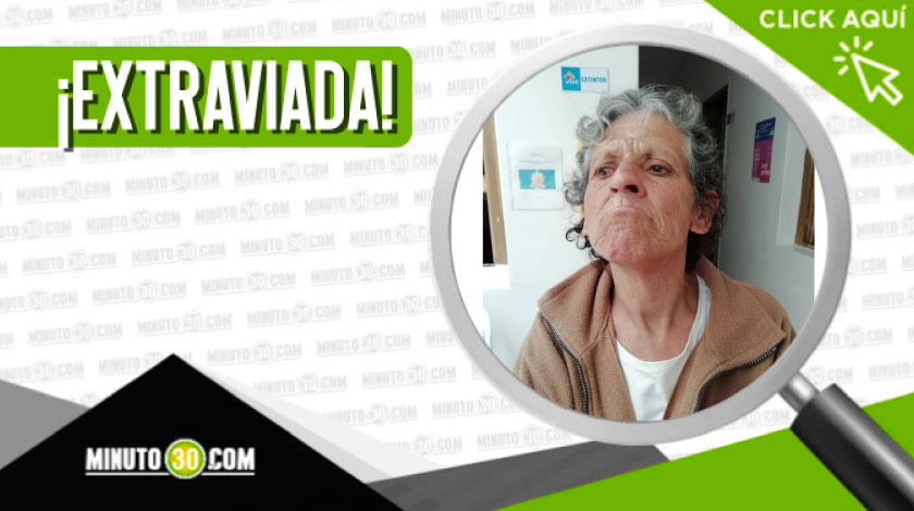 Mujer extraviada en Medellín
