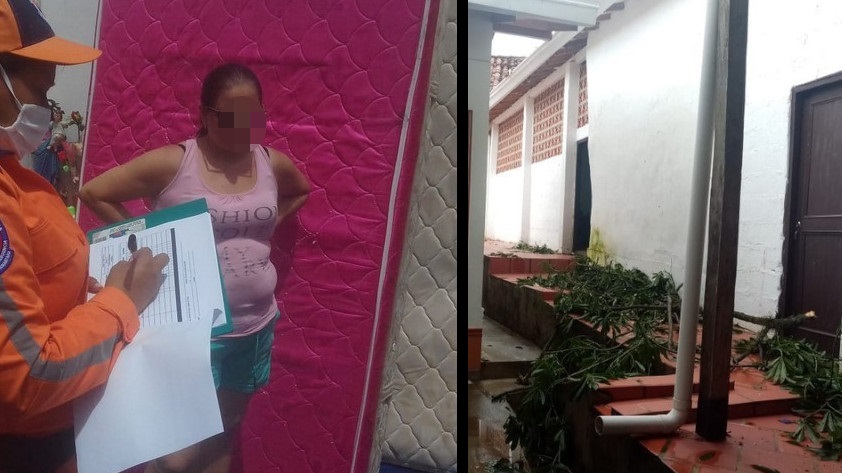 FOTOS: Fuerte vendaval tumbó techos en Santa Fe de Antioquia y más de 60 familias damnificadas