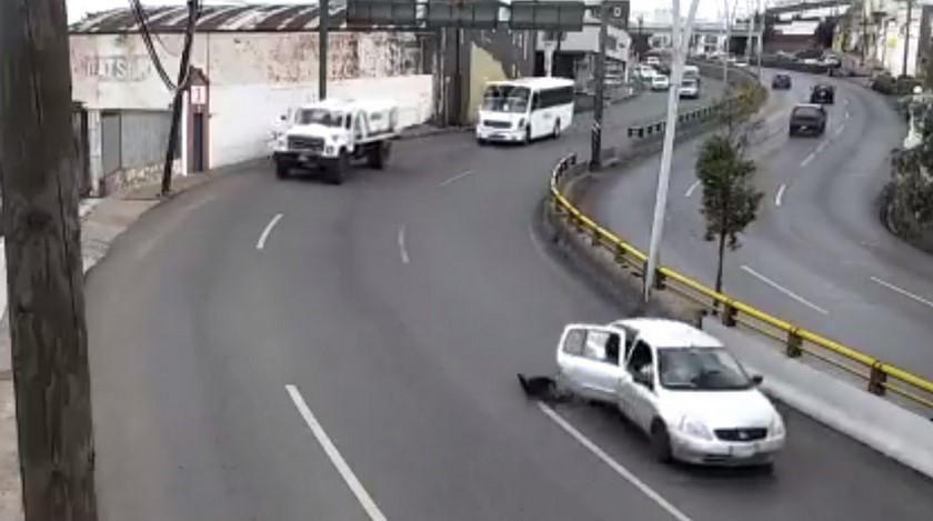 Video caída niño de carro en México