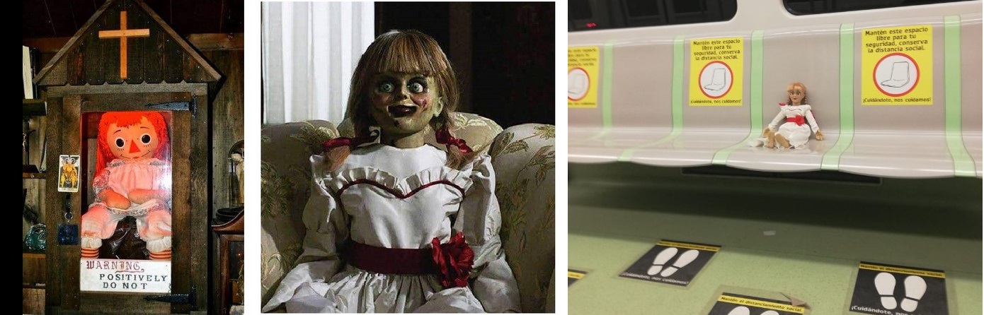 Annabelle asusta en el Metro de Medellín