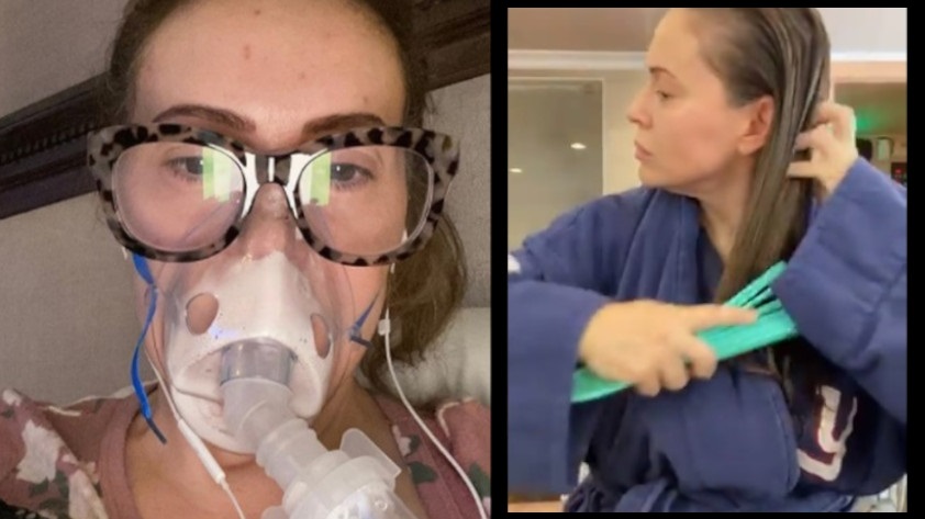 VIDEO: Aterrada de perder tanto cabello, actriz contó las terribles secuelas que le dejó la Covid-19