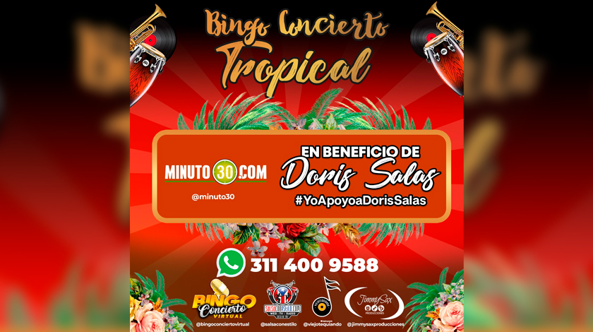 ¡Aproveche! Este sábado se realizará un bingo concierto tropical virtual en honor a la cantante Doris Salas