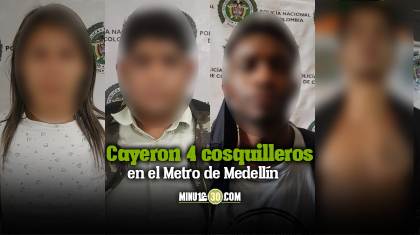 FOTOS: ¡No dé 'papaya'! Cogieron a cuatro 'biblias' robando mediante cosquilleo en el Metro de Medellín 1 Cayeron 4 cosquilleros en el Metro de Medellin