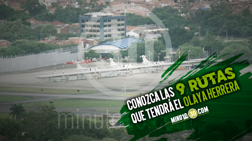 ¡Atentos! Estas son las nueve rutas aéreas que tendrá el aeropuerto Olaya Herrera en su reactivación de vuelos 