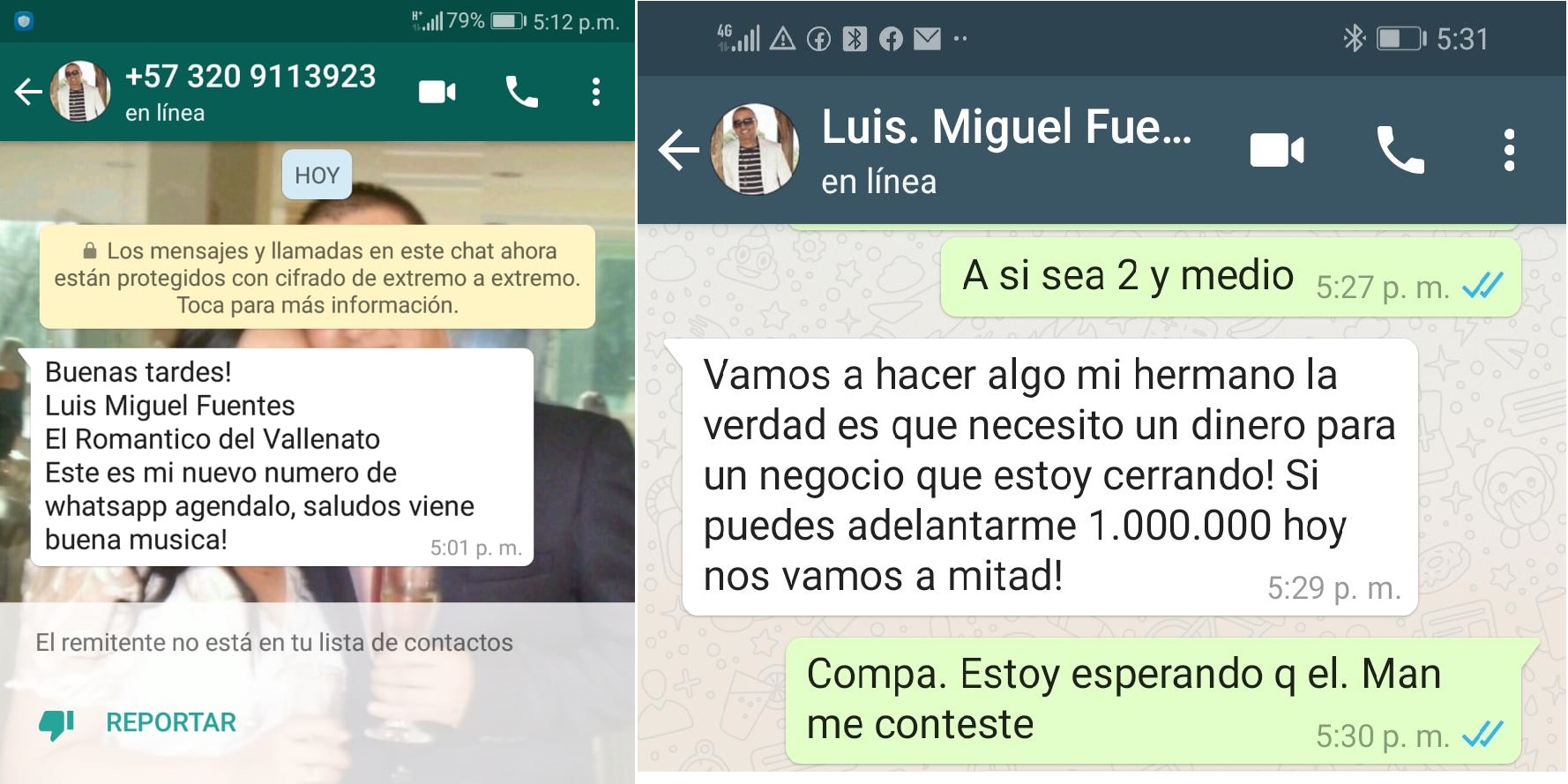 Luis Miguel Fuentes Estafa