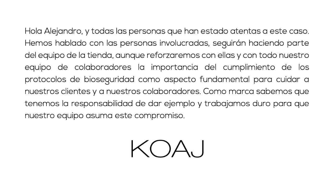 Koaj respuesta a Alejandro Villalobos