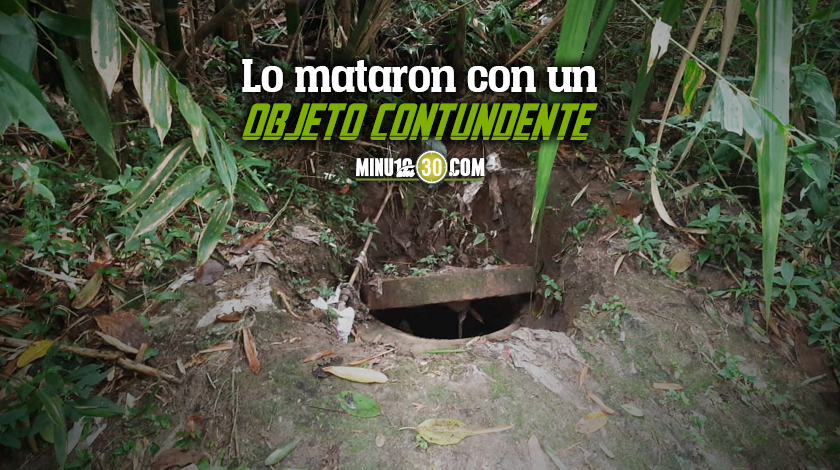 Encontraron un muerto al interior de una alcantarilla de Envigado