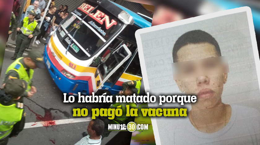 “La Chinga” habría sido el que mató al busero de Belén en el Centro de Medellín, en pleno diciembre 1 Imputado alias la Chinga por el homicidio de un conductor de bus de servicio publico