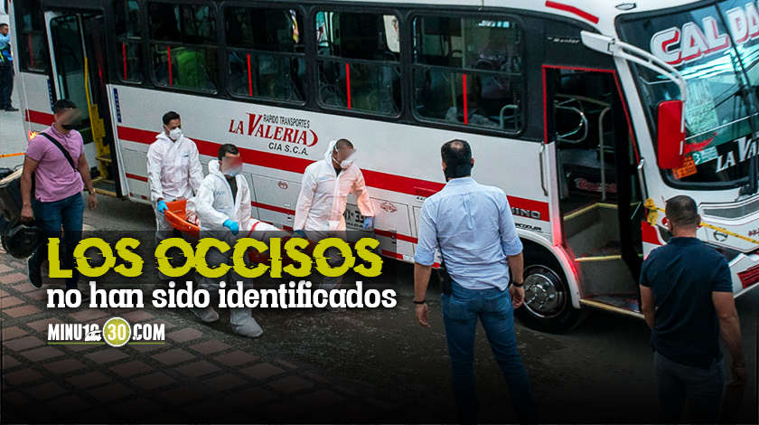 Murio el otro hombre baleado en un bus de Caldas en el municipio de La Estrella