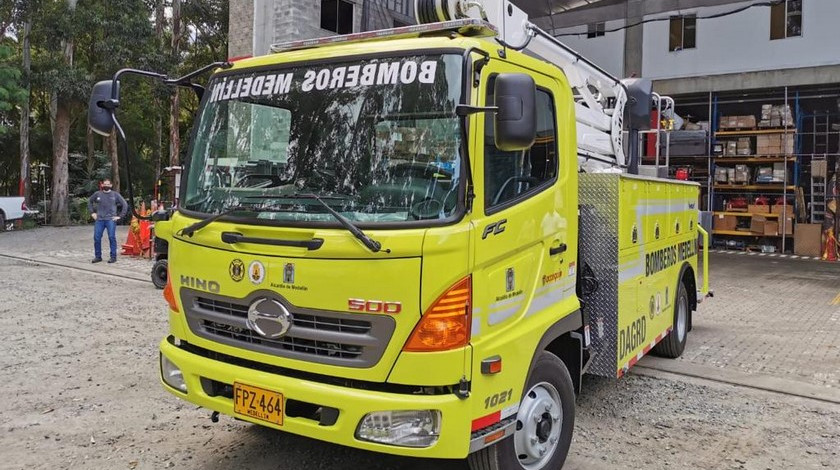 Nueva maquina de los bomberos de Medellin