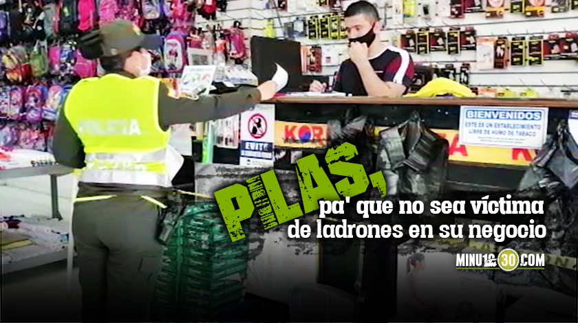 VIDEO: Policía implementó campaña para enfrentar el robo a locales comerciales en el Urabá antioqueño
