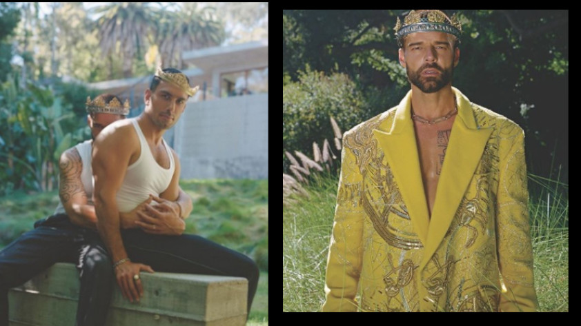 FOTOS: Posando con corona junto a su esposo, Ricky Martin alborotó a sus fans con esta portada