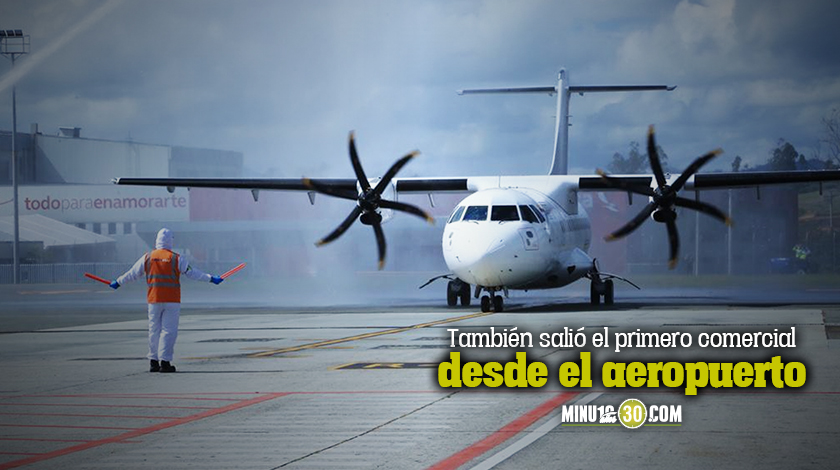 Videos: ¡Qué nostalgia! Después de cinco meses, así llegó el primer vuelo comercial a Rionegro