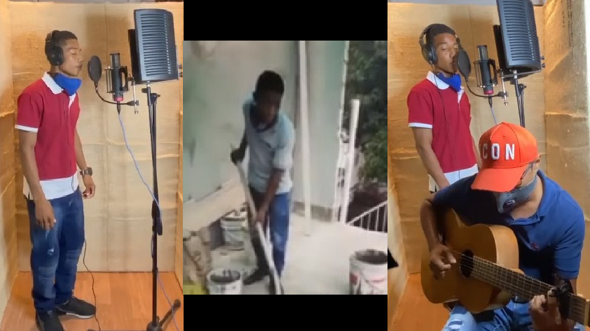 VIDEOS: ¡Qué sentimiento! Descubren a un albañil que también cantaba y le grabaron un disco, esta es la historia