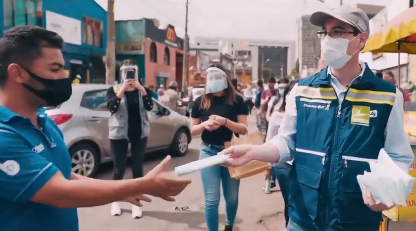 EN VIDEO: ¡Repartieron 4.000 tapabocas! a habitantes del sector de La Bayadera en jornada pedagógica