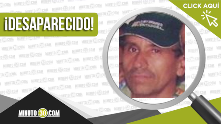 Hombre desaparecido en Manrique