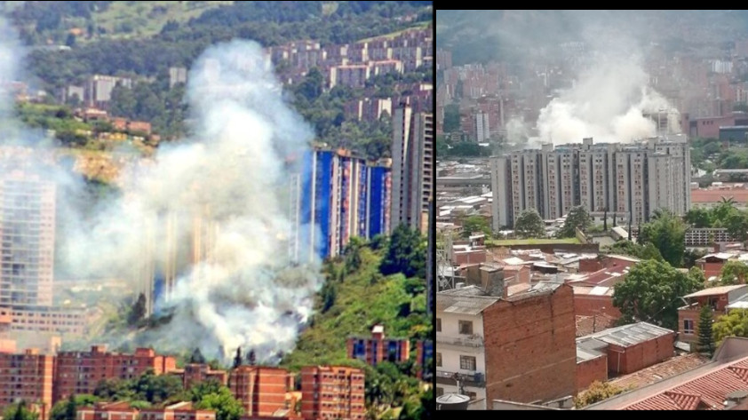 Incendios en Medellín 7 agosto