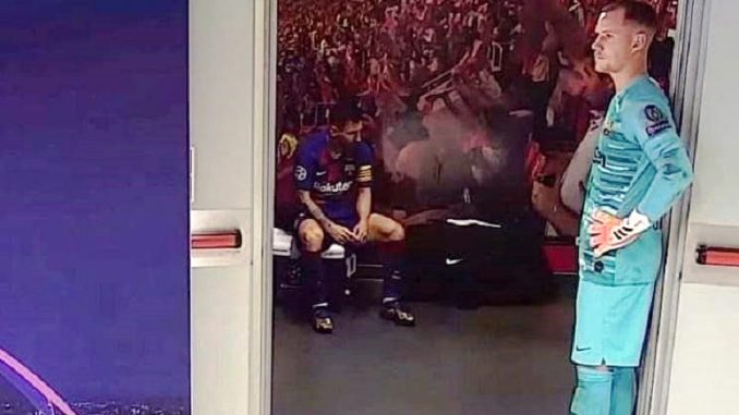 messi camerino bayern Foto de Messi en el camerino ante el Bayern