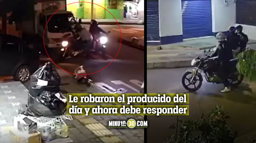 EN VIDEO: ¡Qué pesar! Descarados ladrones atracaron a un camionero y le quitaron 7 millones, que ni eran de él 1 robo a camionero en itagui