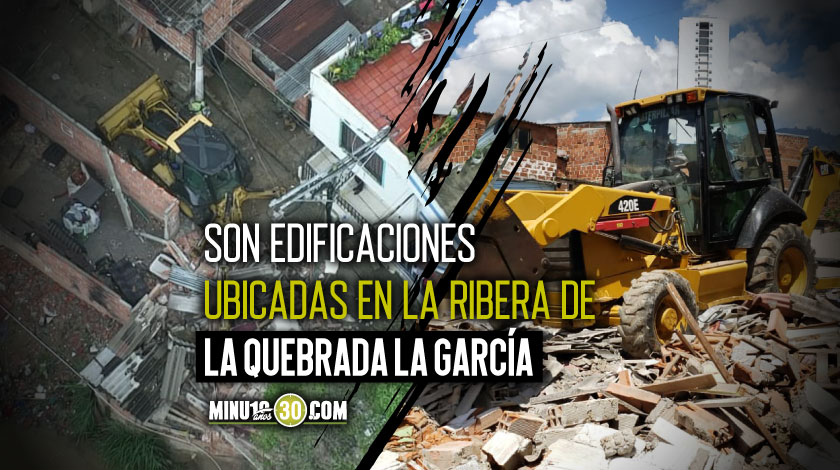 EN FOTOS Y VIDEO: ¡Un ‘hueco de vicio”! 25 estructuras son demolidas en Bello, ahí consumían droga día y noche 1 25 estructuras son demolidas en Bello
