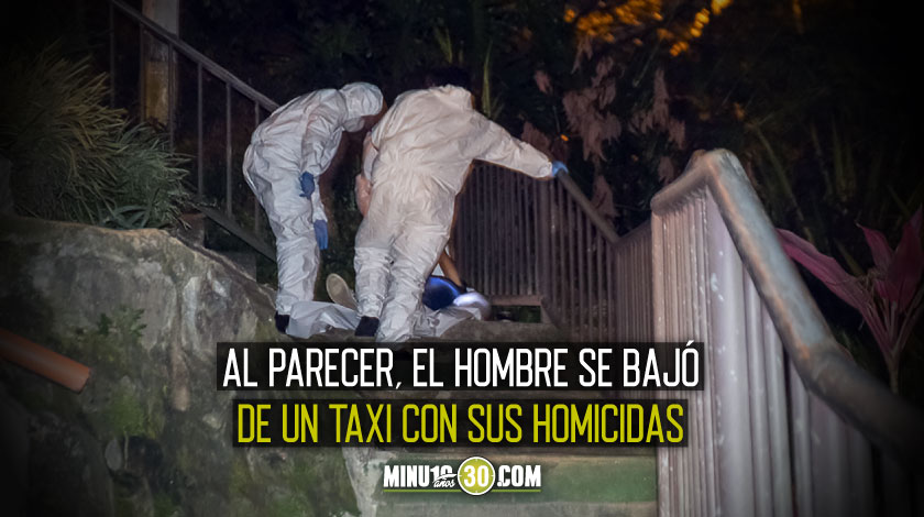 En unas escaleras se Enciso mataron a bala a un hombre que no ha sido identificado