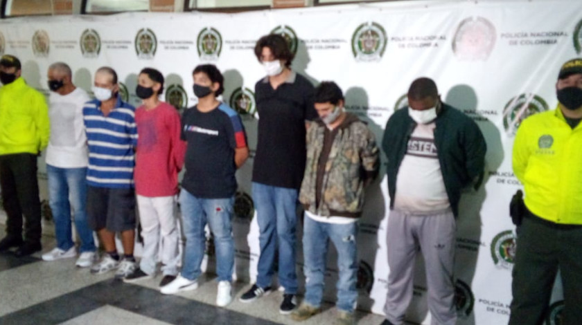 A la cárcel 7 presuntos jíbaros que venden la droga en el barrio La Milagrosa 1 GDO ROBLEDO LA MILAGROSA