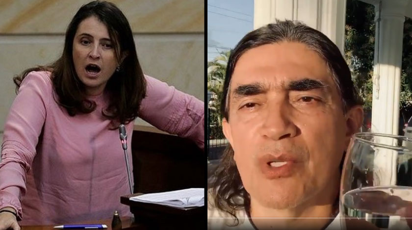 Bolívar retó a Paloma Valencia a tomarse un vaso de agua con petróleo, y si lo hace él no se opondrá al fracking