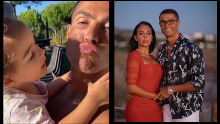 VIDEO: La ‘escena de celos’ de la hija de Cristiano Ronaldo que dejó sin beso a Georgina Rodríguez