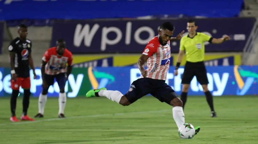 Miguel Borja se destaca en la primera lista de Rueda como seleccionador de Colombia 1 Junior v America SLA 2020 borja