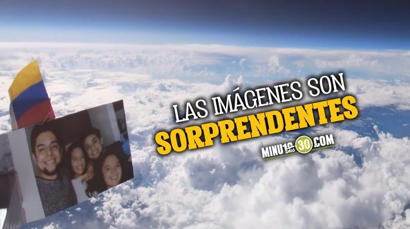Video: ¡Qué crack! Influencer colombiano llevó una cámara al espacio, con un globo de helio