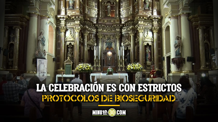 Video: Sin perder la devoción, pero cuidándose del covid-19, así retornaron las misas al Valle de Aburrá