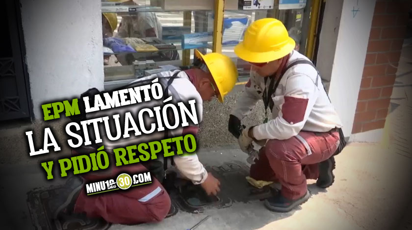 ¡Qué intolerancia! Usuario al parecer enojado e inconforme cogió a insultos y le pegó a un funcionario de EPM