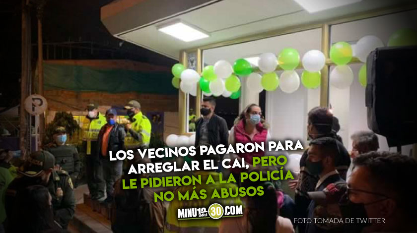 EN VIDEO: “¡Estudie, vaga!” Vecinos que arreglaron un CAI echaron a Cabal cuando acudió a la reapertura