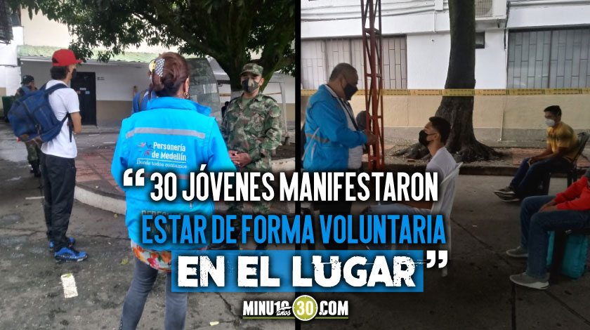 FOTOS: Personería verificó reclutamiento del Ejército en Medellín para garantizar que no haya irregularidades