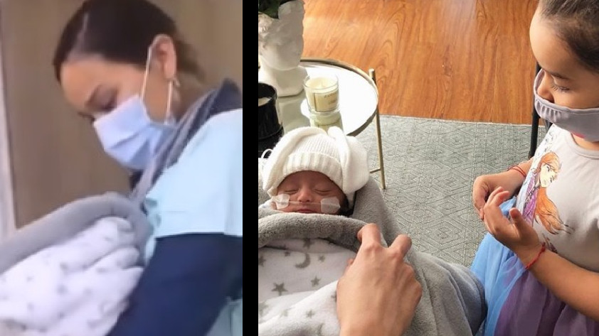 FOTOS Y VIDEO: “El momento más esperado”, Andrea Tovar pudo llevarse a su bebé a casa luego de casi un mes en incubadora