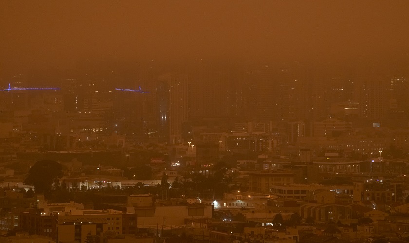 Los incendios de California cambian el color del cielo y elevan las temperaturas a récord