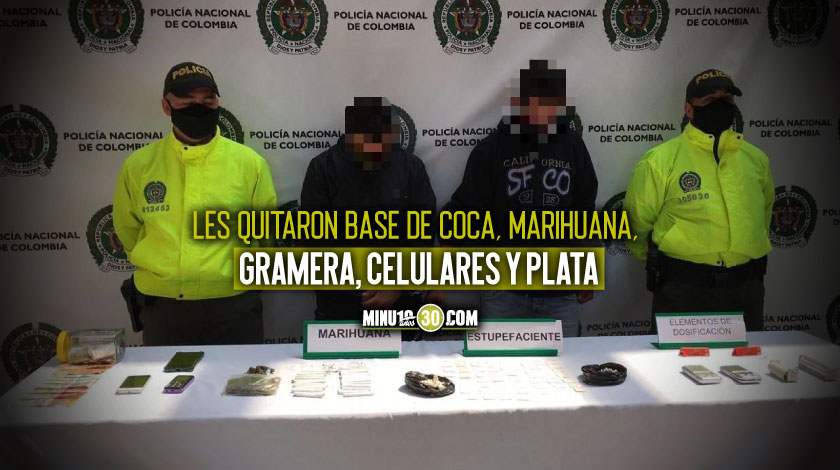 FOTO: Cayeron dos del combo 'El Trianón' en Envigado llenos de dosis de droga que estaba lista para la venta 1 capturados de el trianon en envigado noticias judicial