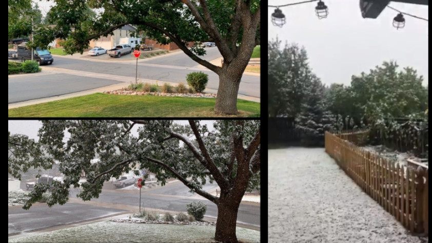 FOTOS Y VIDEO: ¡De un sol abrasador a caía de nieve! En menos de 24 horas en Colorado, EE.UU, tuvieron esa brutal transición