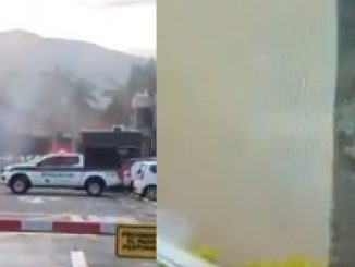 VIDEO: ¡Ampliación! Así fue la detonación de la granada que habría sido dejada a las afueras del CC Automotriz de El Poblado 1 Detonación granada Centro Automotriz