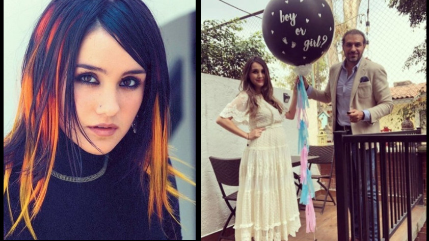 VIDEO: Dulce María reveló el sexo de su bebé con un ‘extintor’