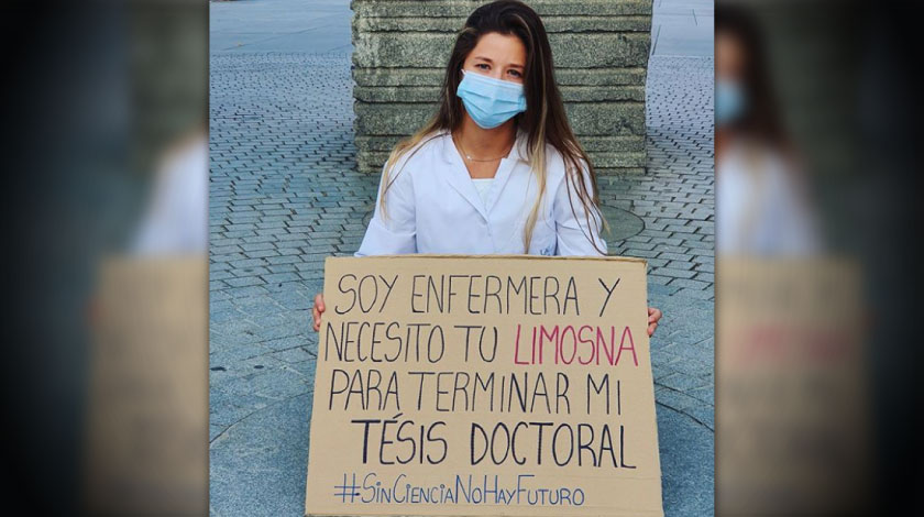 Andrea Gila: enfermera que pide limosna en España