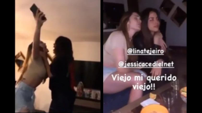 VIDEO: ¿Muy despechadas? Lina Tejeiro y Jessica Cediel armaron tremenda parranda